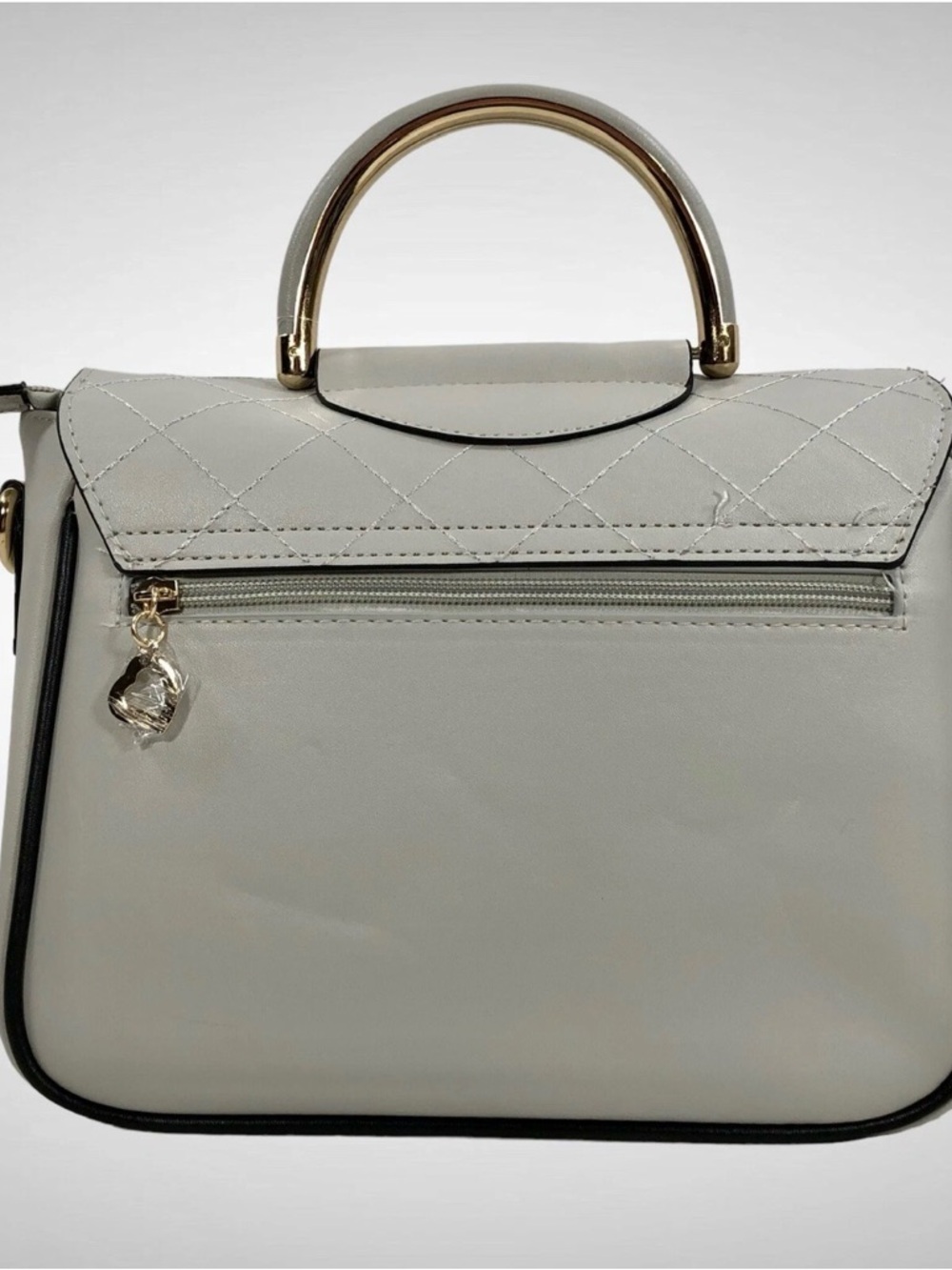 Bella Russo Purse Womens Handbag Light Gray!
